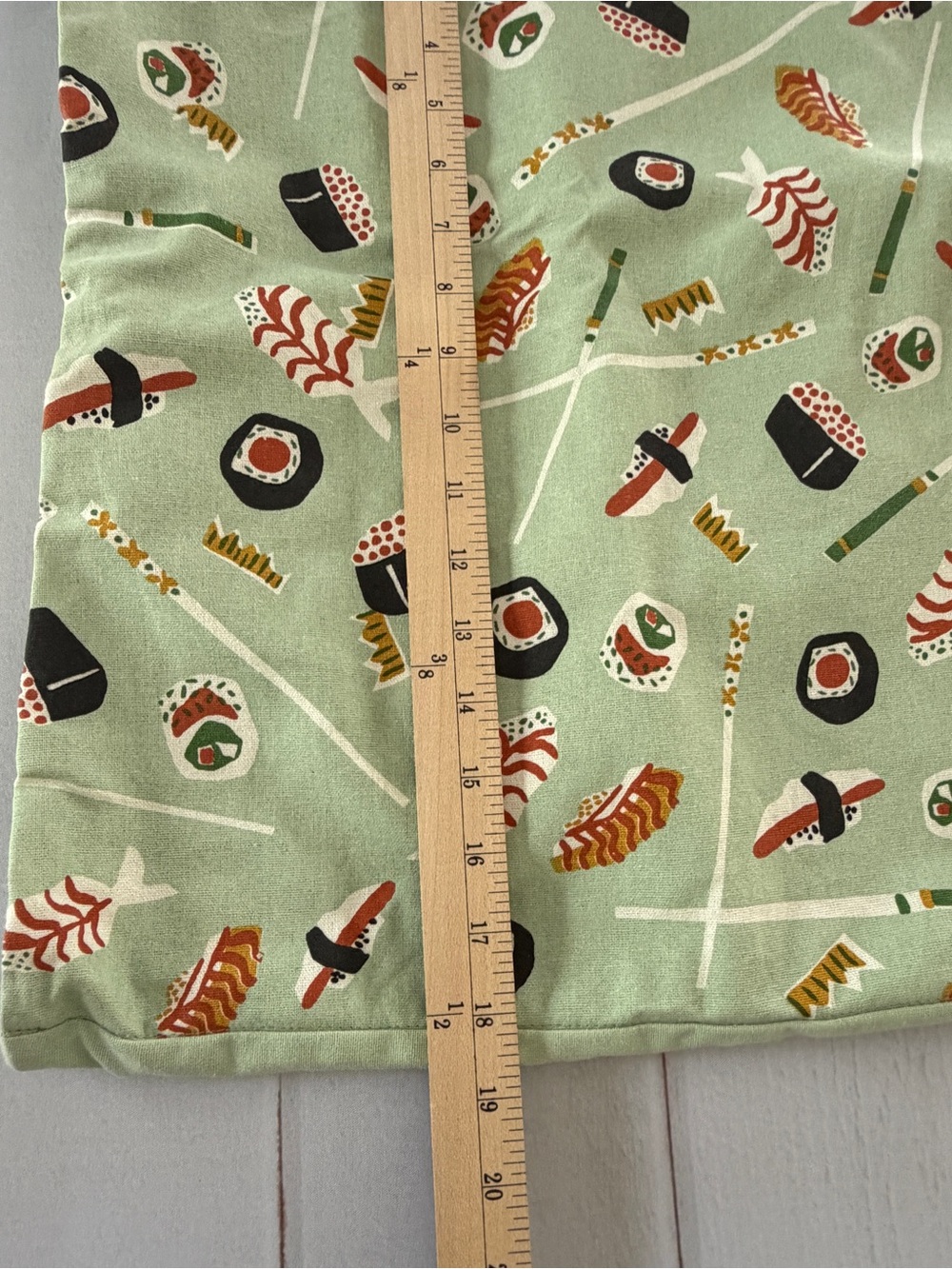 World Market Sushi Print Reusable Tote Bag Green Grocery Shopping Market Bag NWT - Picture 5 of 10